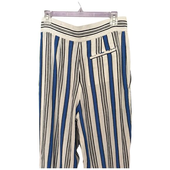 PHILOSOPHY DI LORENZO SERAFINI Crepe Trousers Striped IT42 US 6 - Picture 15 of 15